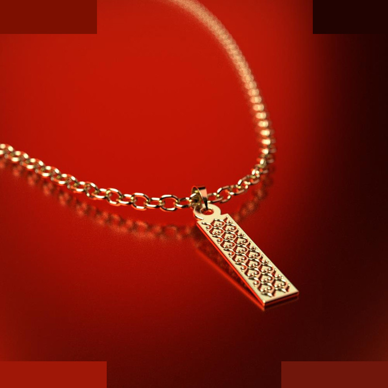 نیم ست طلا 18 عیار زنانه مدوپد مدل مستطیل کد NA14098