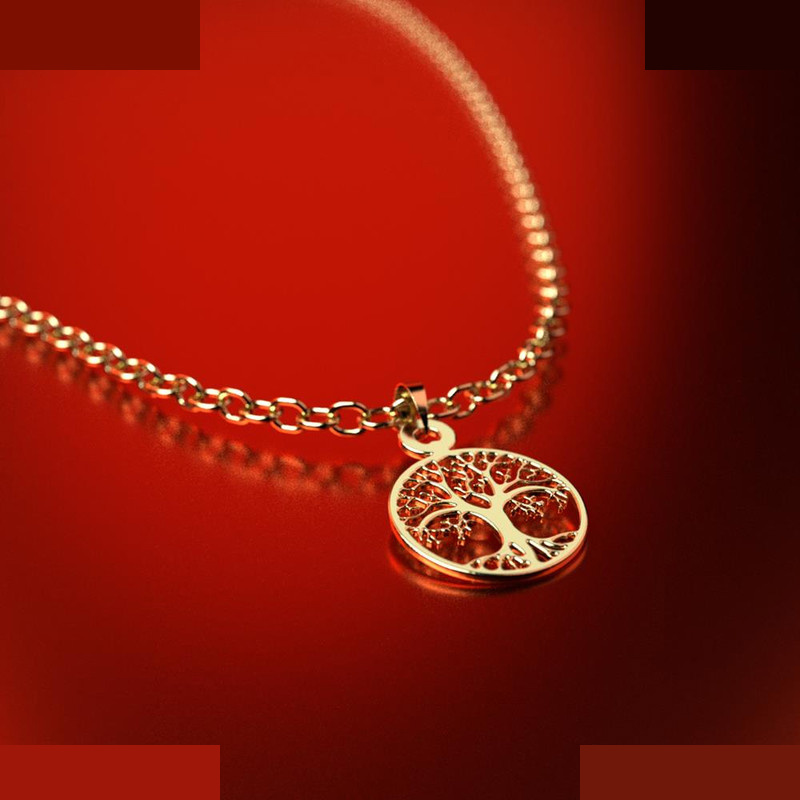 نیم ست طلا 18 عیار زنانه مدوپد مدل درخت کد NA14293