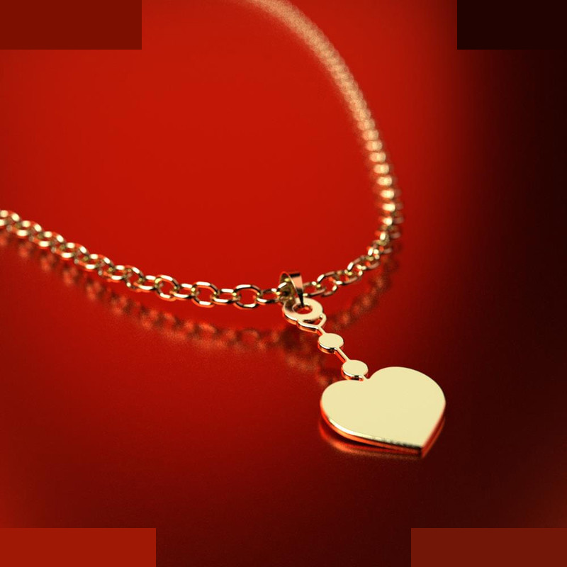 نیم ست طلا 18 عیار زنانه مدوپد مدل قلب کد NA14545