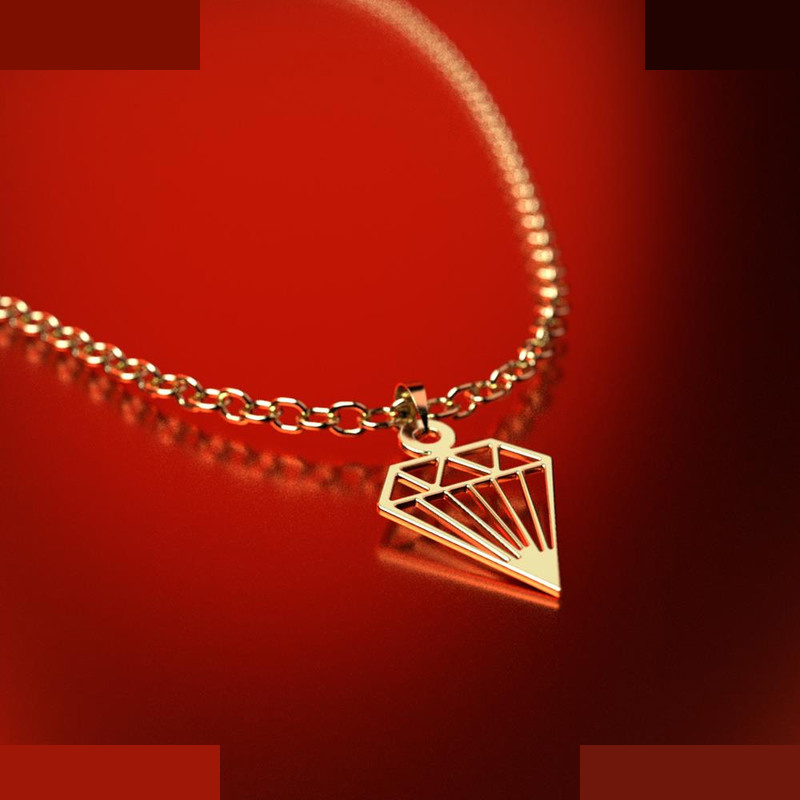 نیم ست طلا 18 عیار زنانه مدوپد مدل الماس کد NA14645