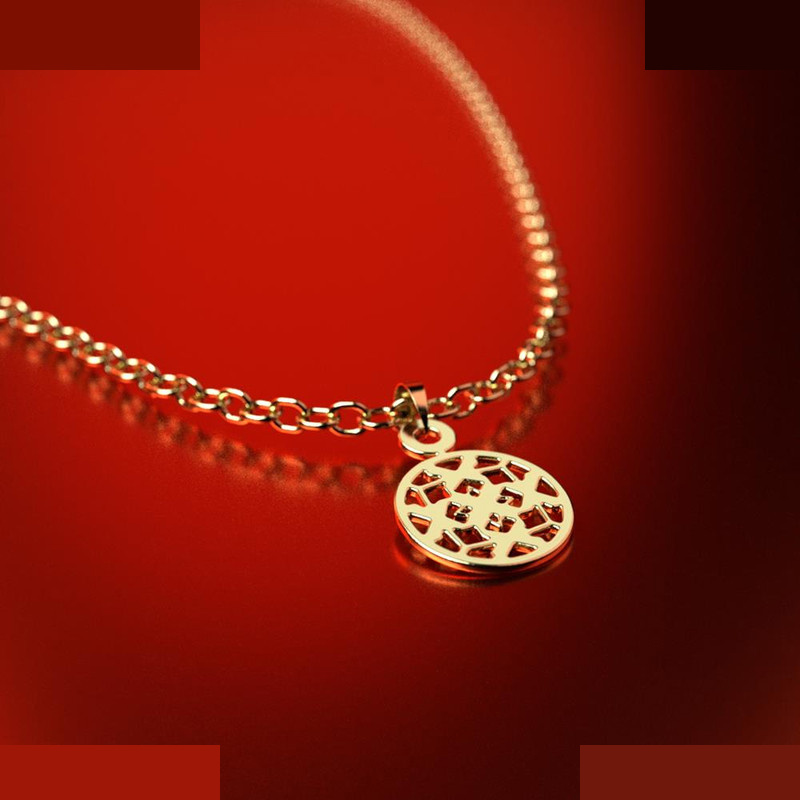 نیم ست طلا 18 عیار زنانه مدوپد مدل دایره کد NA14808