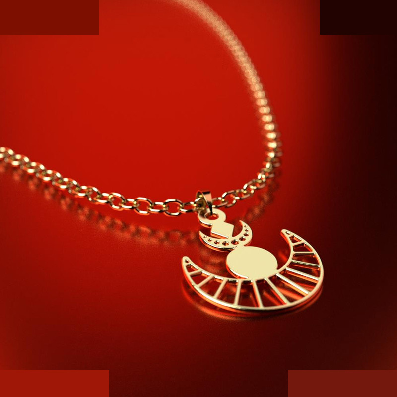 نیم ست طلا 18 عیار زنانه مدوپد مدل ماه کد NA14993