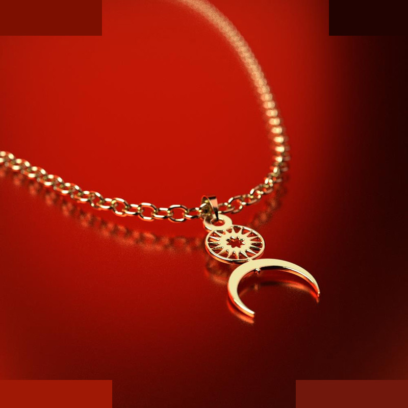 نیم ست طلا 18 عیار زنانه مدوپد مدل ماه کد NA15029