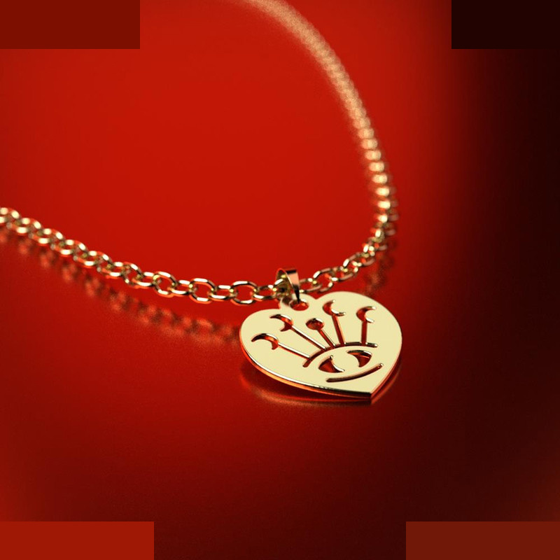 نیم ست طلا 18 عیار زنانه مدوپد مدل چشم کد NA15037