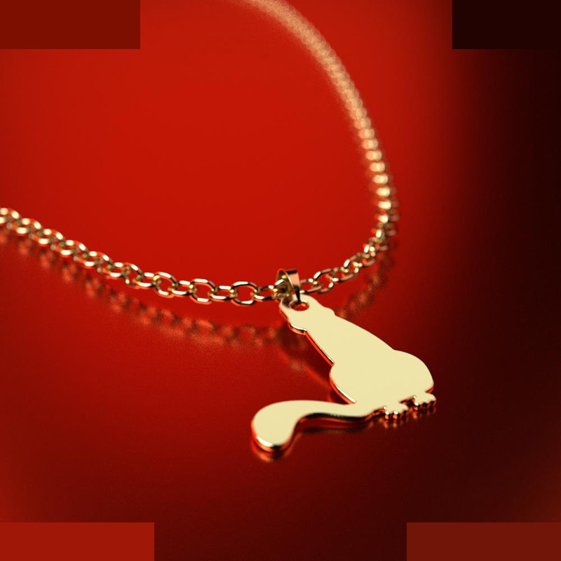 نیم ست طلا 18 عیار زنانه مدوپد مدل گربه کد NA15041