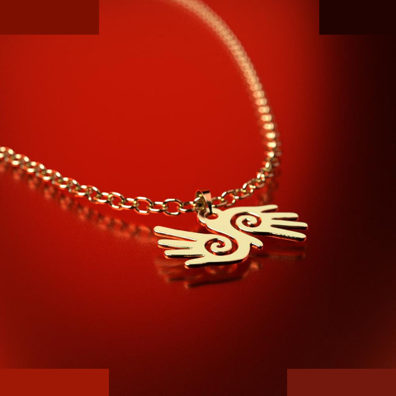 نیم ست طلا 18 عیار زنانه مدوپد مدل دست کد NA15092