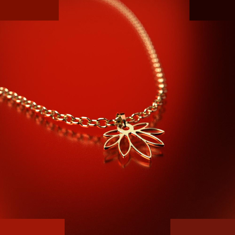 نیم ست طلا 18 عیار زنانه مدوپد مدل برگ کد NA15224