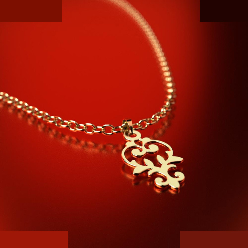 نیم ست طلا 18 عیار زنانه مدوپد مدل اسلیمی کد NA15287