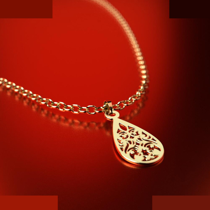 نیم ست طلا 18 عیار زنانه مدوپد مدل اسلیمی کد NA15338