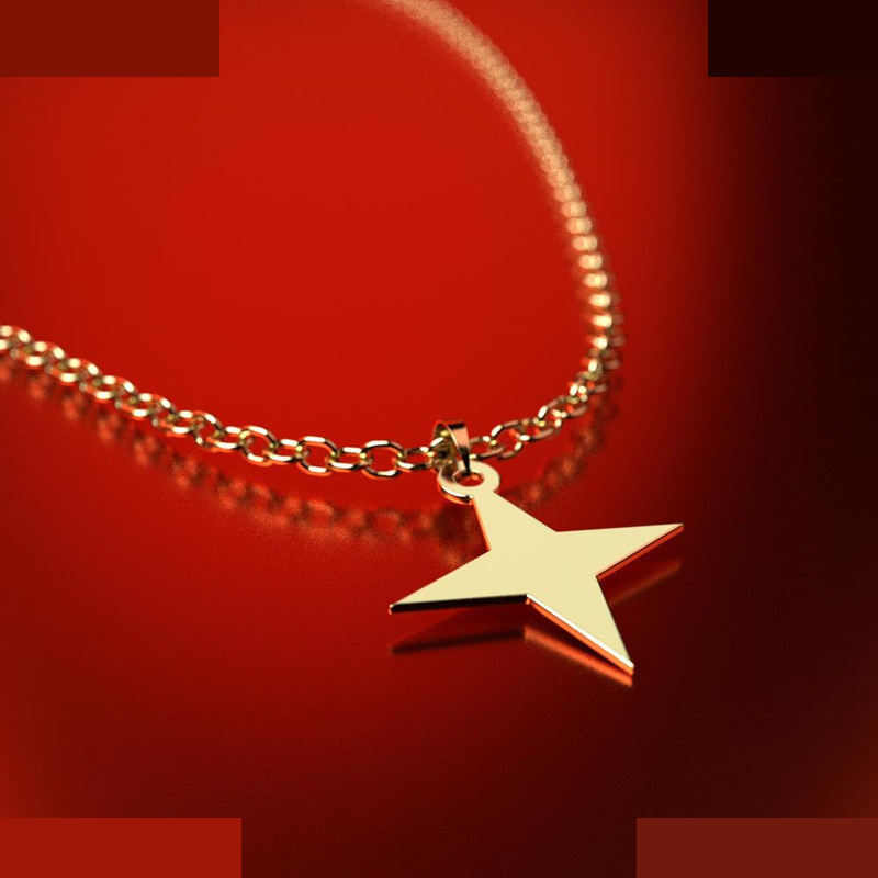 نیم ست طلا 18 عیار زنانه مدوپد مدل ستاره کد NA15525