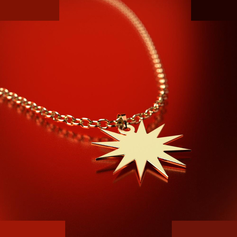 نیم ست طلا 18 عیار زنانه مدوپد مدل ستاره کد NA15545