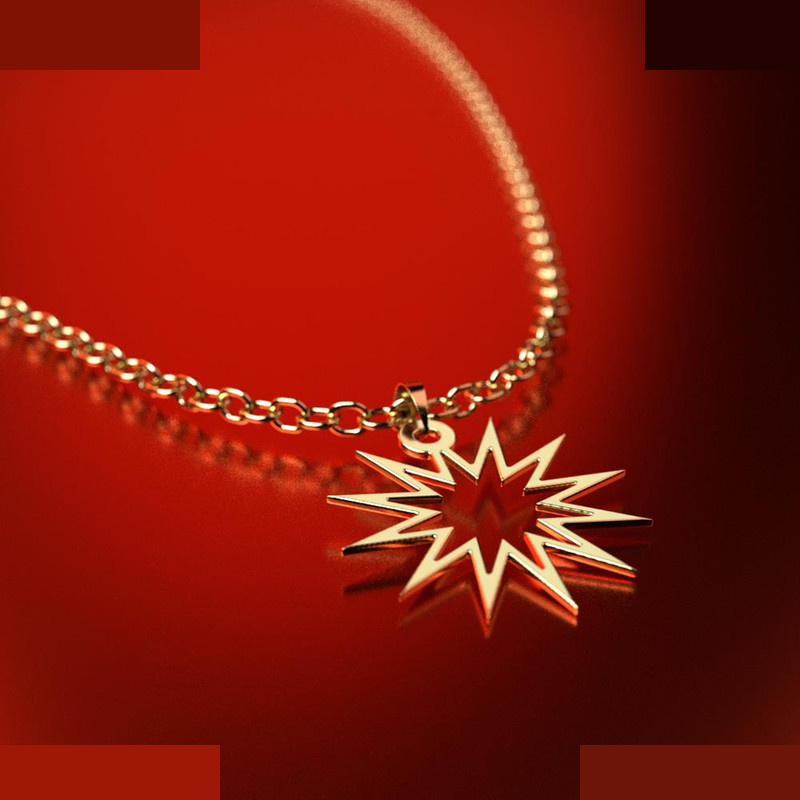 نیم ست طلا 18 عیار زنانه مدوپد مدل ستاره کد NA15546