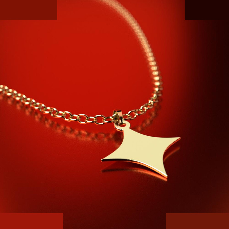 نیم ست طلا 18 عیار زنانه مدوپد مدل ستاره کد NA15575