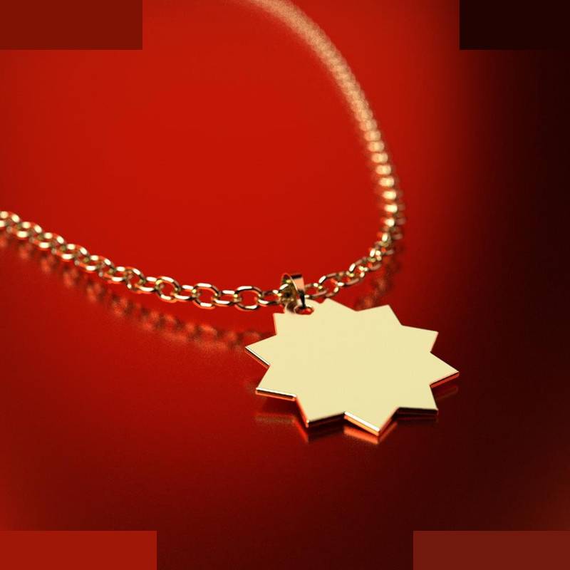 نیم ست طلا 18 عیار زنانه مدوپد مدل ستاره کد NA15595