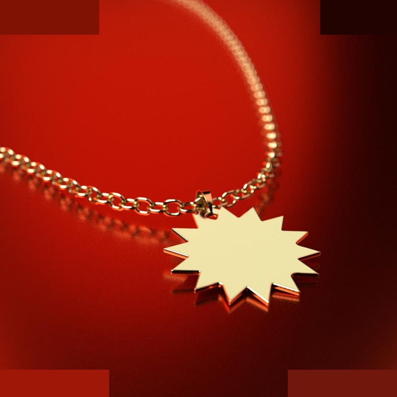 نیم ست طلا 18 عیار زنانه مدوپد مدل ستاره کد NA15637