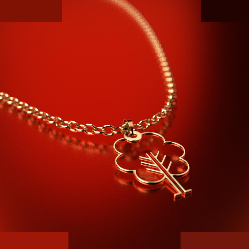 نیم ست طلا 18 عیار زنانه مدوپد مدل درخت کد NA15761