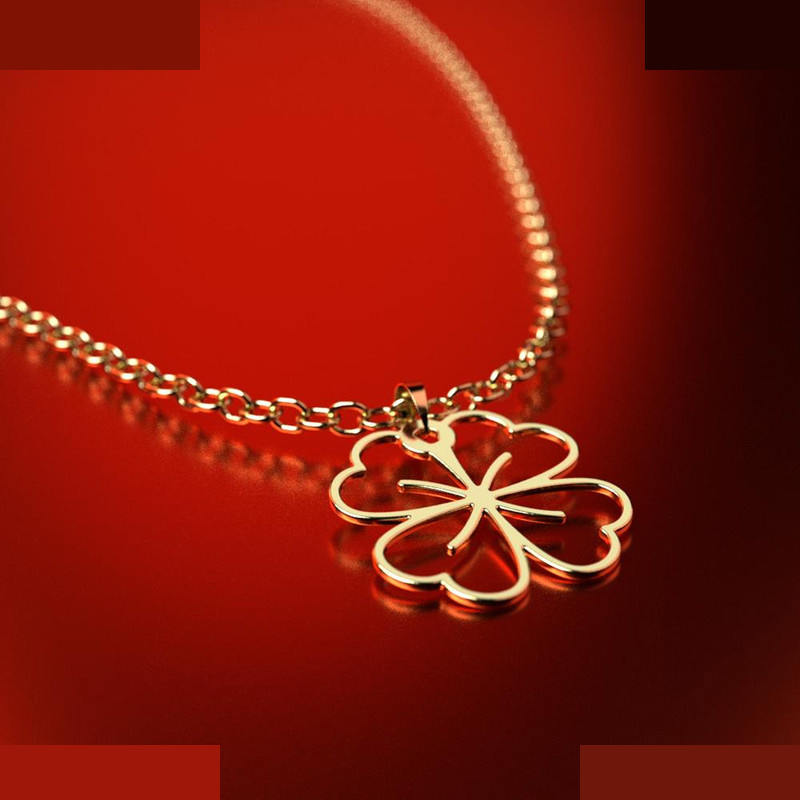 نیم ست طلا 18 عیار زنانه مدوپد مدل برگ کد NA16002