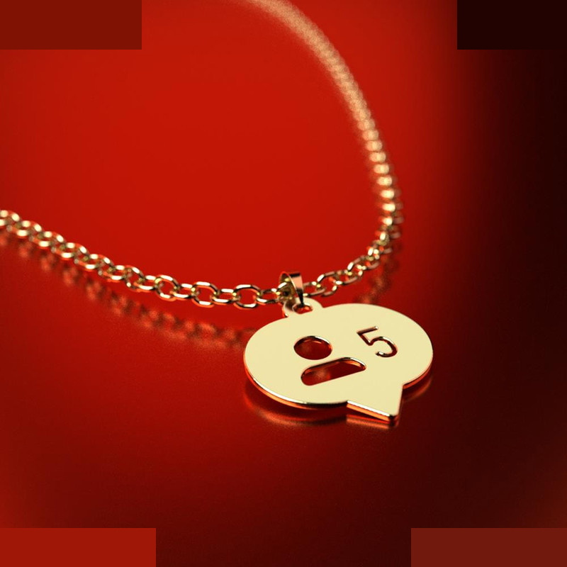 نیم ست طلا 18 عیار زنانه مدوپد مدل علامت فالوور کد NA16038