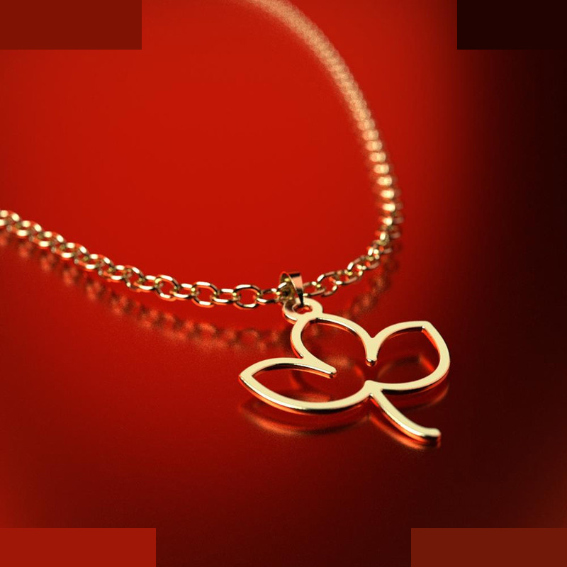 نیم ست طلا 18 عیار زنانه مدوپد مدل برگ کد NA16032