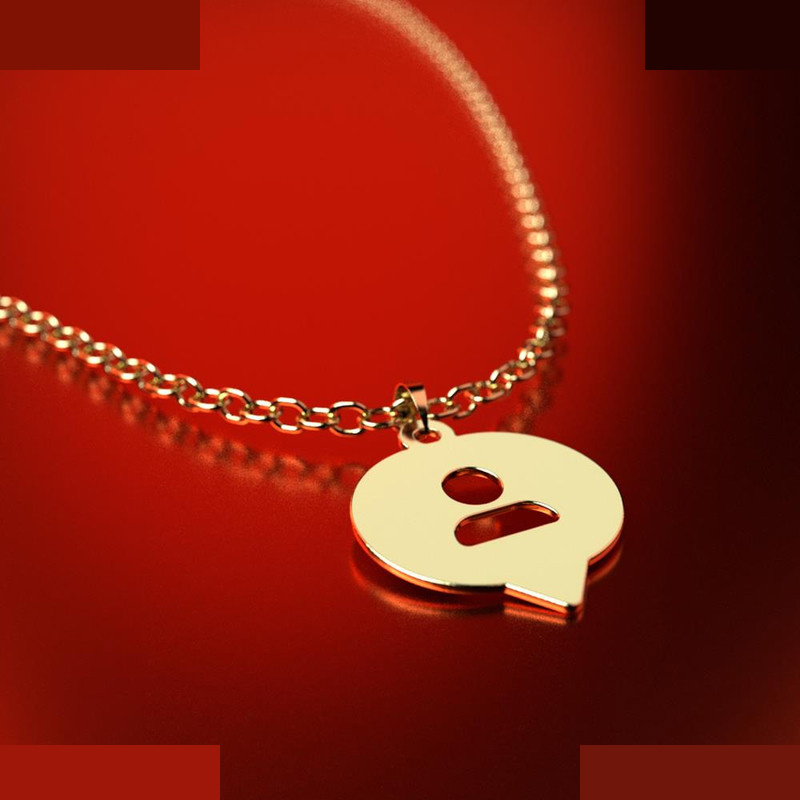 نیم ست طلا 18 عیار زنانه مدوپد مدل علامت پروفایل کد NA16036