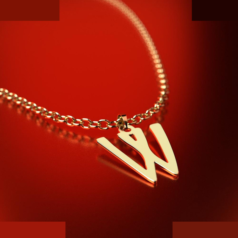 نیم ست طلا 18 عیار زنانه مدوپد مدل حرف W کد NA16800