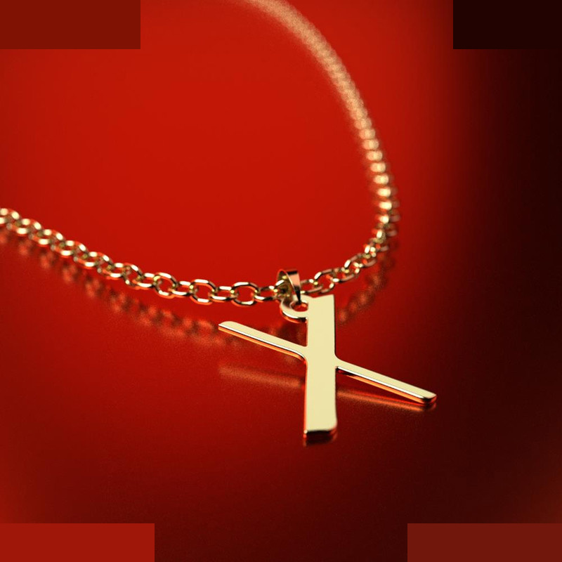 نیم ست طلا 18 عیار زنانه مدوپد مدل حرف X کد NA16884