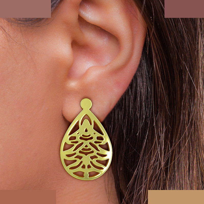 نیم ست طلا 18 عیار زنانه مدوپد مدل درخت کد NA11403