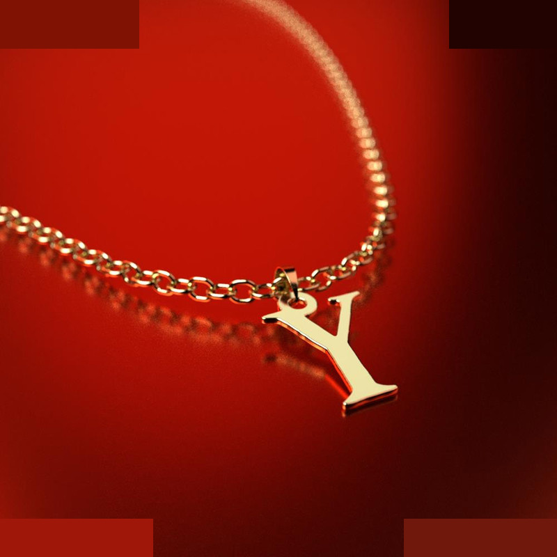 نیم ست طلا 18 عیار زنانه مدوپد مدل حرف Y کد NA17067