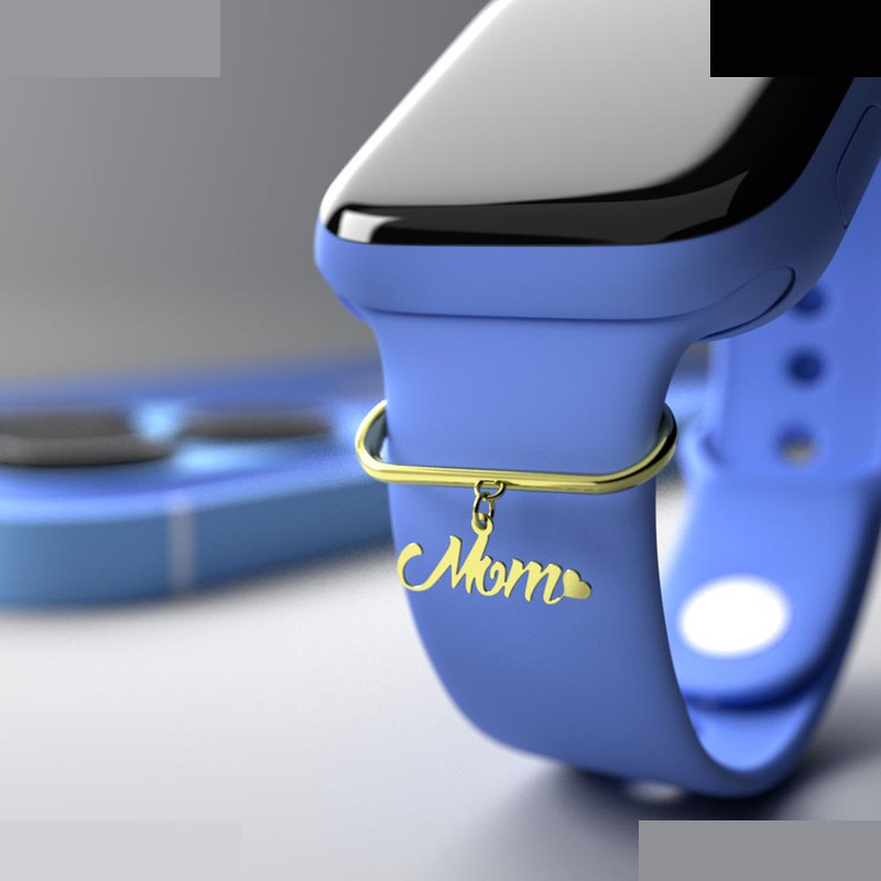 آویز ساعت طلا 18 عیار زنانه مدوپد مدل mom کد SM1-1025