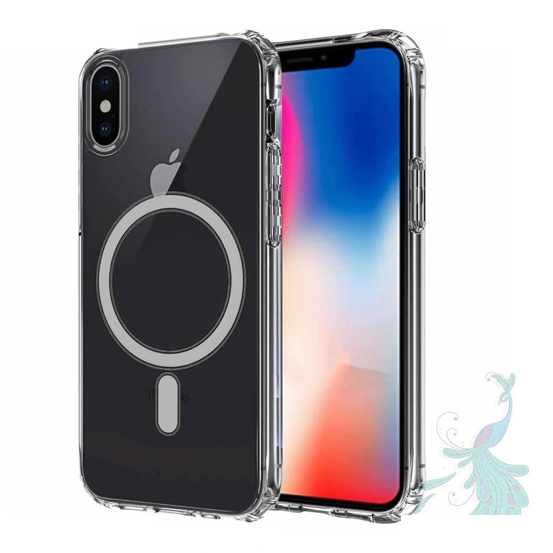 کاور گوشی موبایل اپل iPhone X/XS پیکوک مدل Clear Magsafe