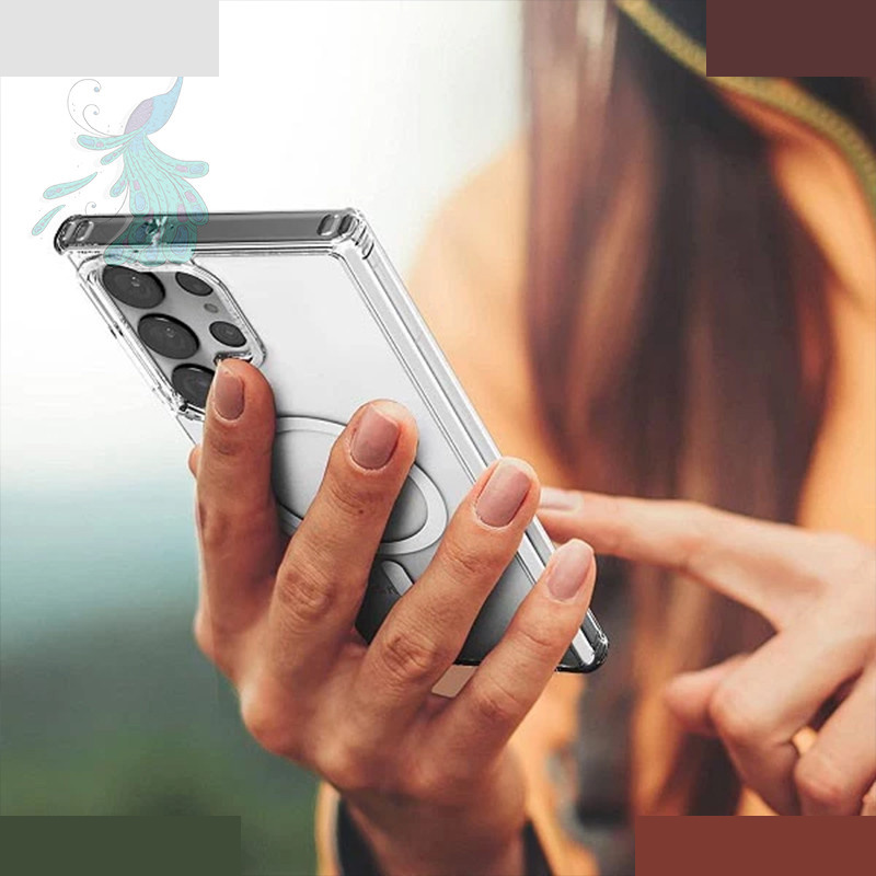 کاور گوشی موبایل سامسونگ Galaxy S22 Ultra پیکوک مدل Clear Magsafe