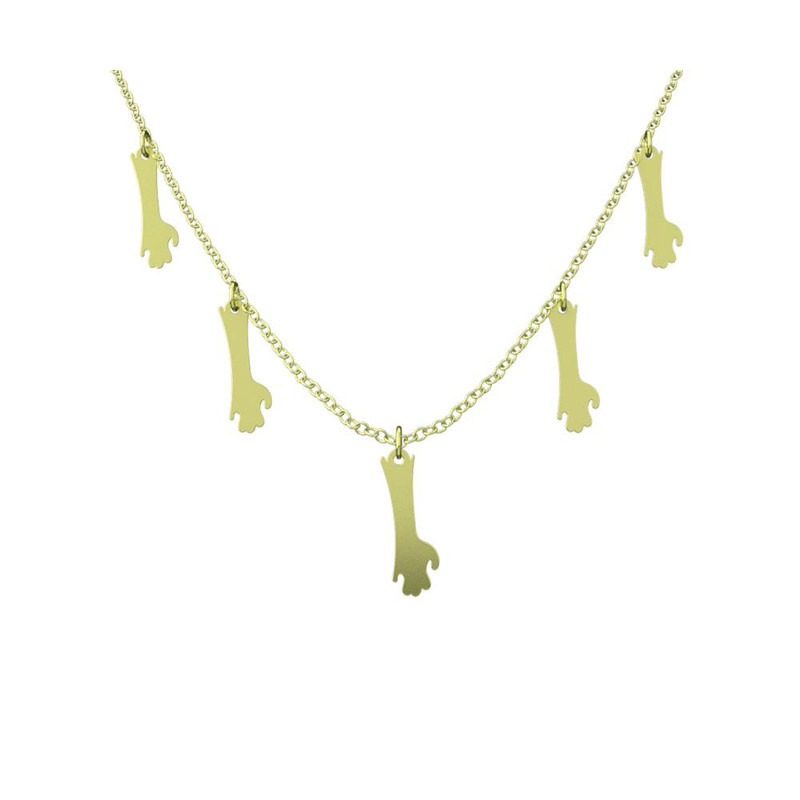 گردنبند طلا 18 عیار زنانه مدوپد مدل هالووین کد RNA18008