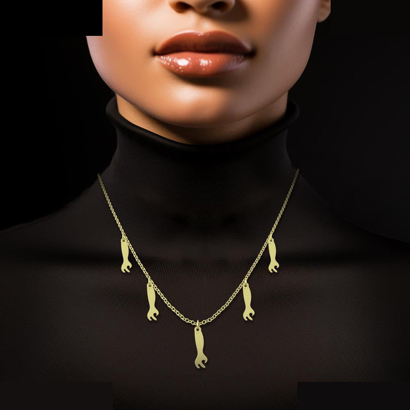 گردنبند طلا 18 عیار زنانه مدوپد مدل هالووین کد RNA18010