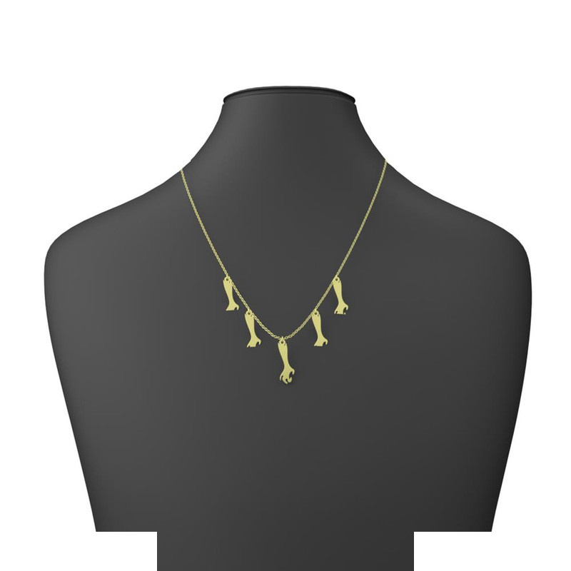 گردنبند طلا 18 عیار زنانه مدوپد مدل هالووین کد RNA18014