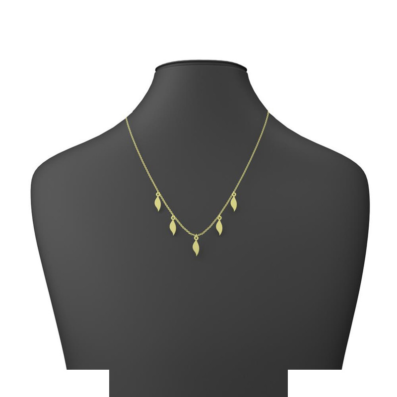 گردنبند طلا 18 عیار زنانه مدوپد مدل اشک کد RNA12622