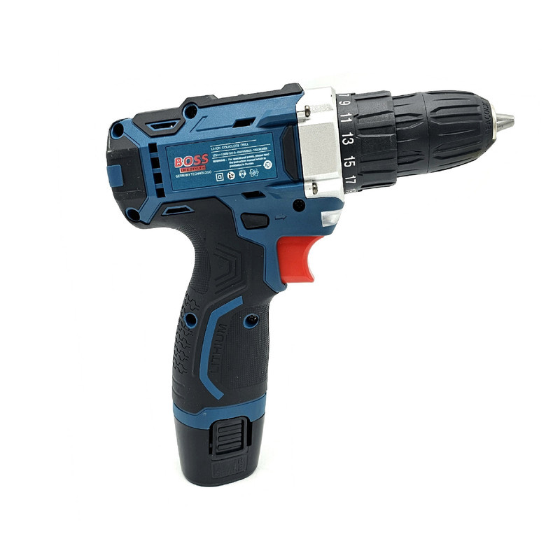 دریل پیچ گوشتی شارژی صنعتی باس مدل 1801 کد 1 مجموعه 24 عددی