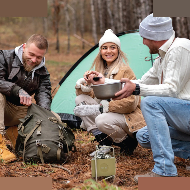 اجاق سفری گرین لاین مدل Foldable Camping 3 burner