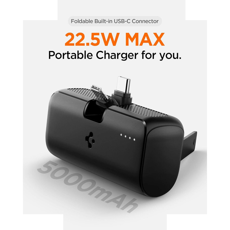 پاوربانک اسپیگن مدل EA2205 ظرفیت 5000 میلیآمپر ساعت پاوربانک اسپیگن مدل EA2205 ظرفیت 5000 میلیآمپر ساعت