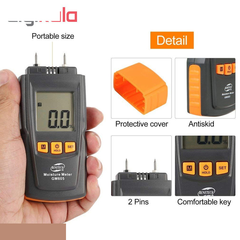 رطوبت سنج نفوذی و سطحی چوب بنتک مدل GM605