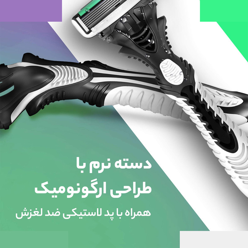 خود تراش دورکو مدل 6Blade تحت لیسانس بسته 2 عددی