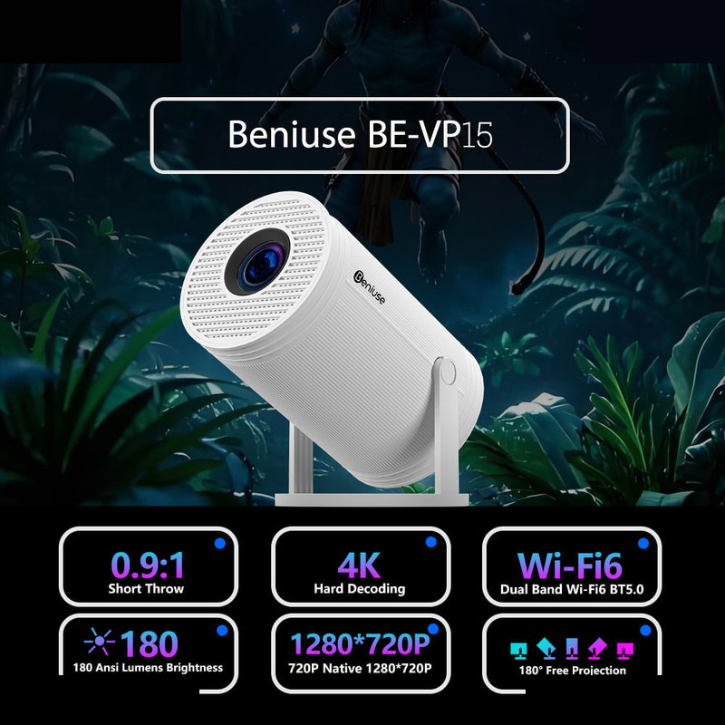 ویدئو پروژکتور اچ دی بنیوس مدل BE-VP15