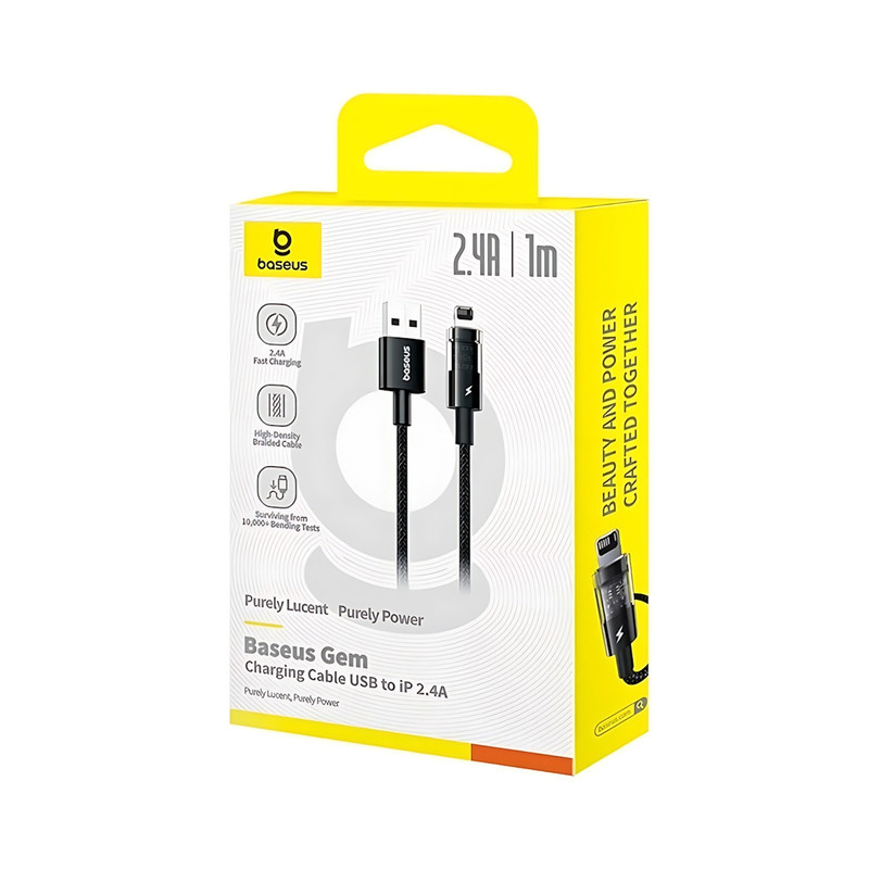 کابل تبدیل USB به لایتنینگ بیسوس مدل B-Gem20 طول 1 متر