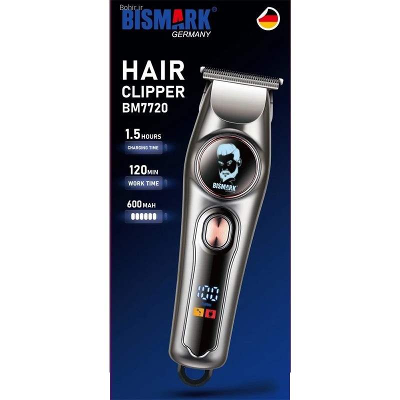 ماشین اصلاح موی سر و صورت شارژی بیسمارک مدل BM7720