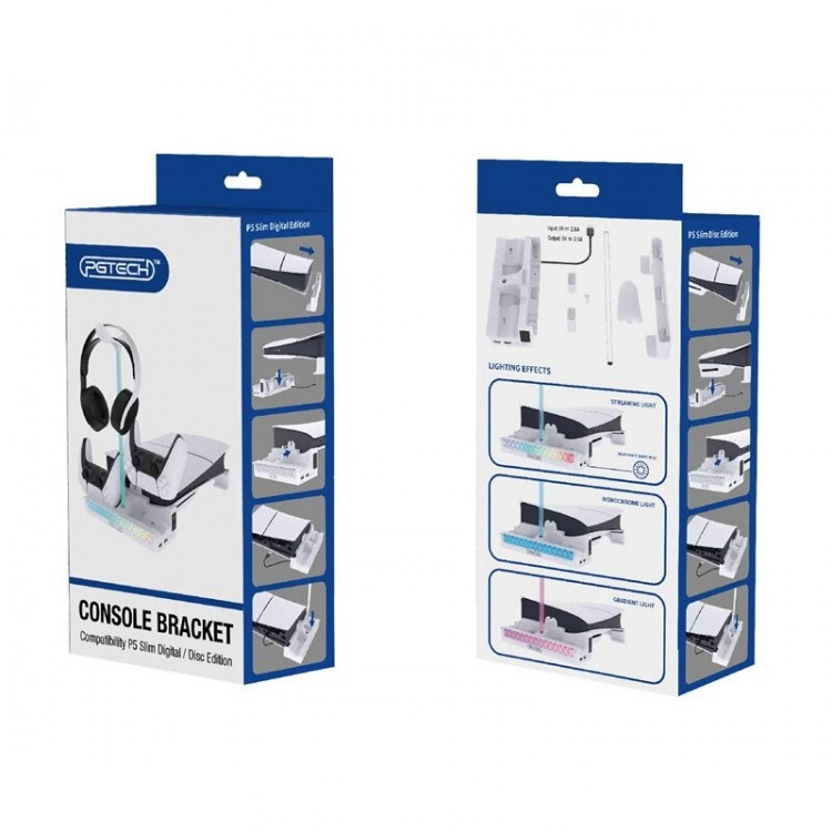 فن خنک کننده و شارژر دسته و پایه نگهدارنده پلی استیشن 5 پی جی تک مدل GP-533