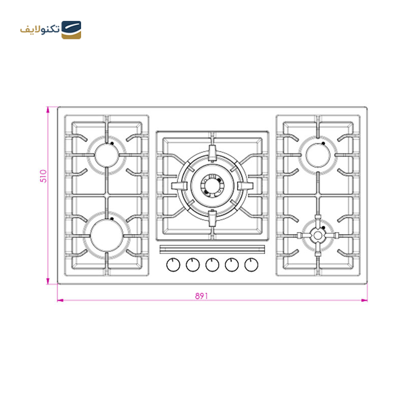 gallery-اجاق گاز رومیزی کن مدل IS 9502 copy.png