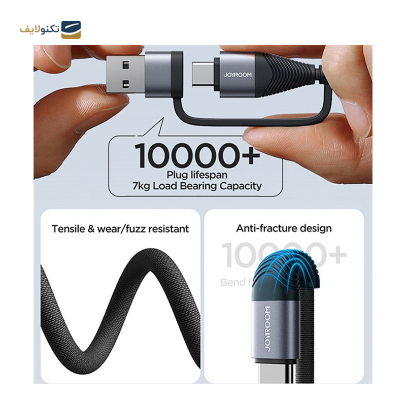 gallery- کابل تبدیل USB/USB-C به لایتنینگ/USB-C جوی روم مدل SA37-2T2 طول 1.2 متر-gallery-3-TLP-36133_cb9c8017-9123-4a0a-b3a9-268fe78bd9da.png