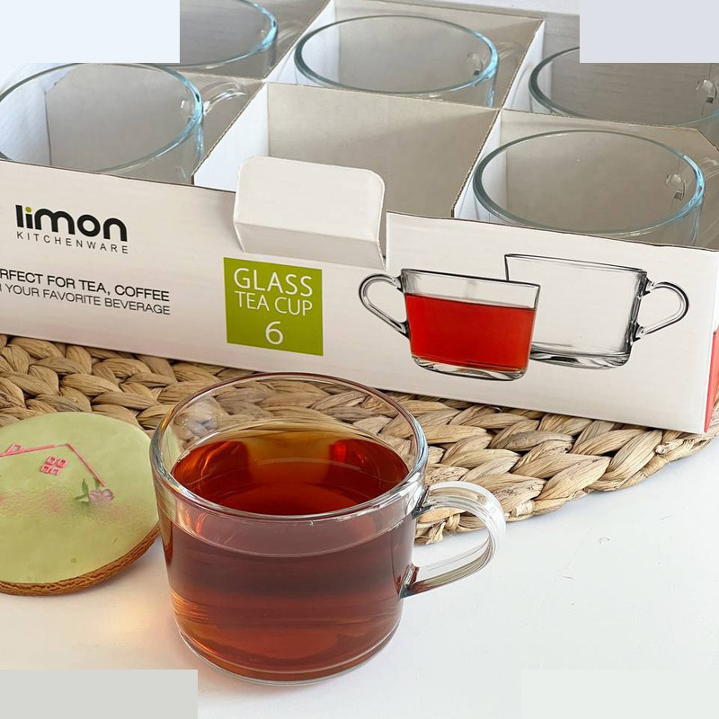 فنجان لیمون مدل دسته دار کد DH2282 مجموعه 6 عددی