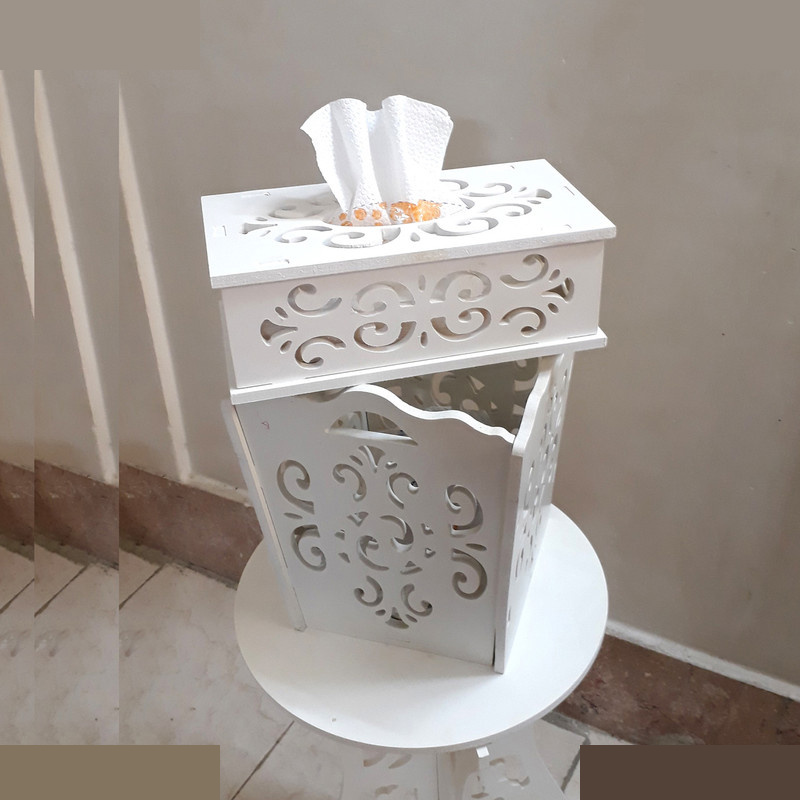 ست سطل و جای دستمال کاغذی مدل Az05