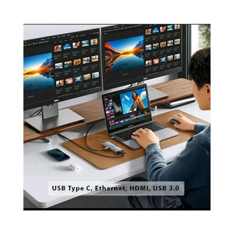 هاب ۹ پورت USB-C یوگرین مدل CM498-15600 هاب ۹ پورت USB-C یوگرین مدل CM498-15600