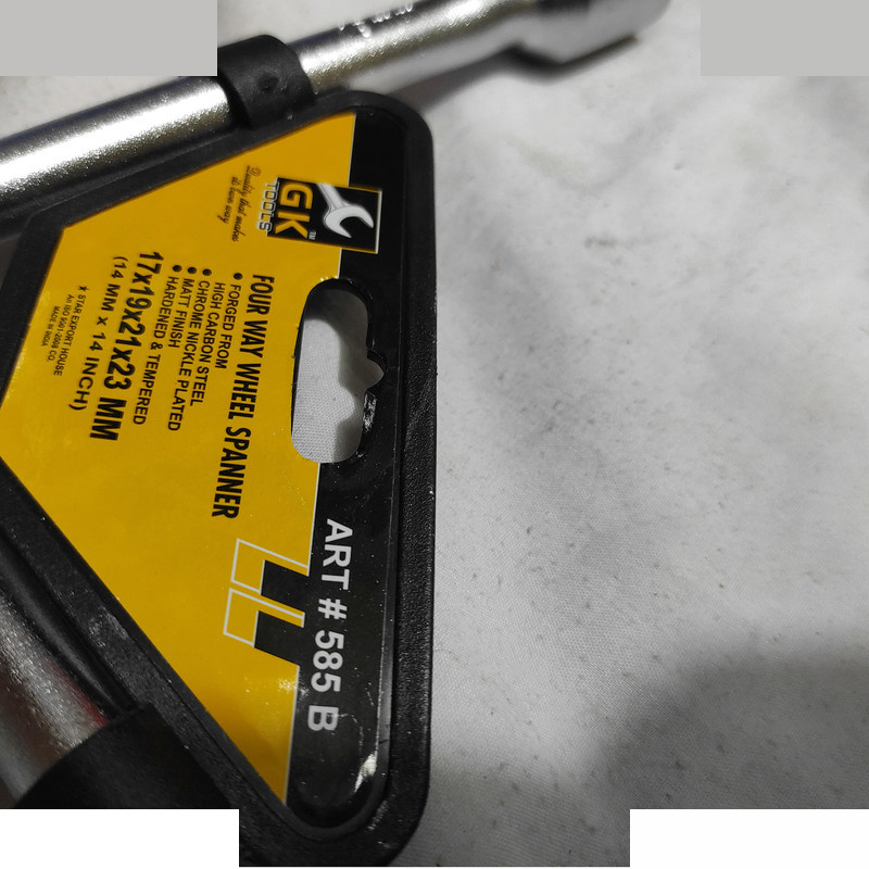 آچار خودرو و چرخ  جی کامدل SMT-FOUR WAY-WHEEL SPANNER-GK-INDIA-17-23